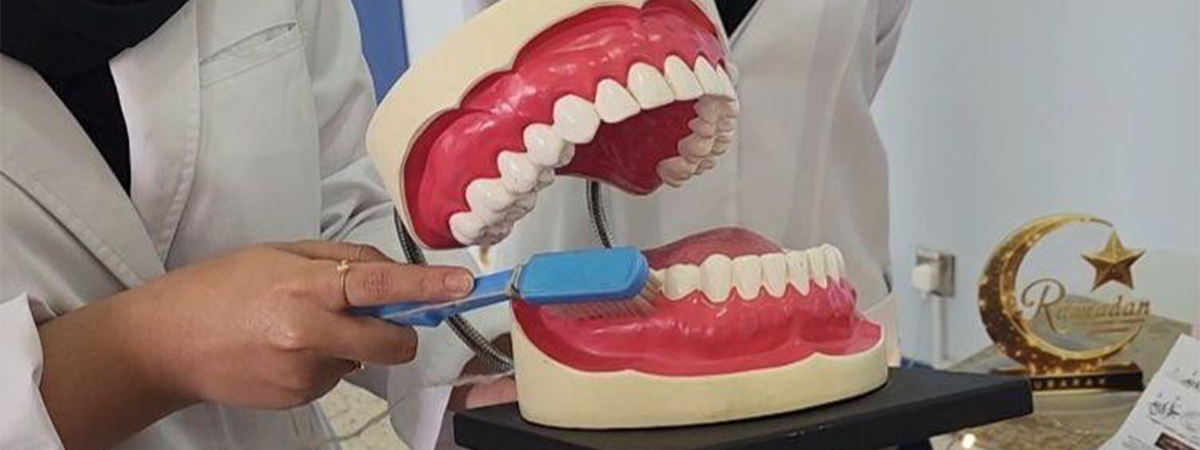 ‏The College of Dentistry Female Students Club Organizes “Oral and Dental Health” Event as Part of “Ajawid 3” Activities